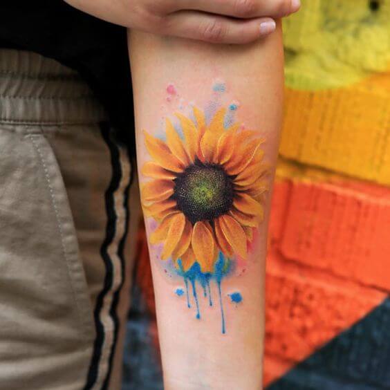 50 Sunflower Tattoos for Women