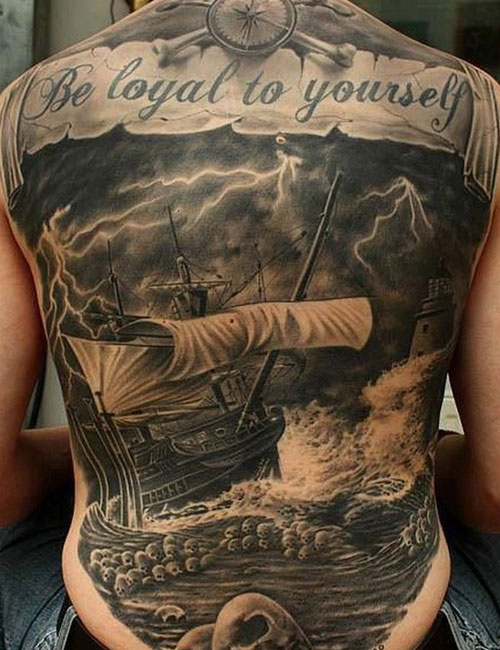 Meaningful Quote Back Tattoos For Guys