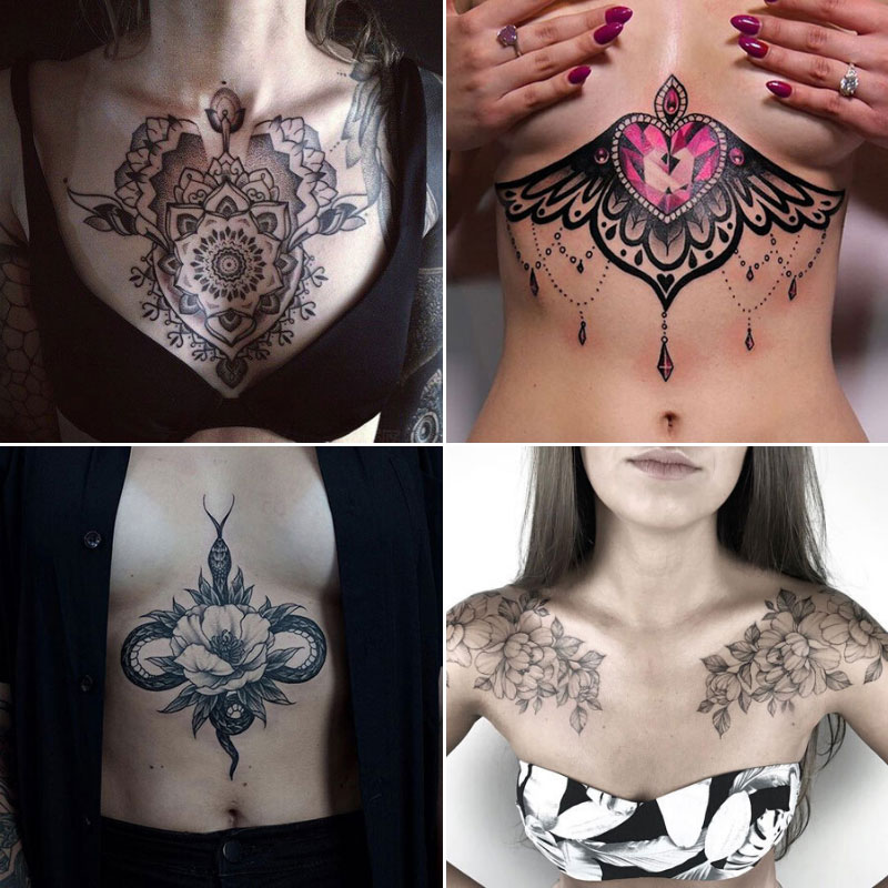 101 Best Chest Tattoos For Women