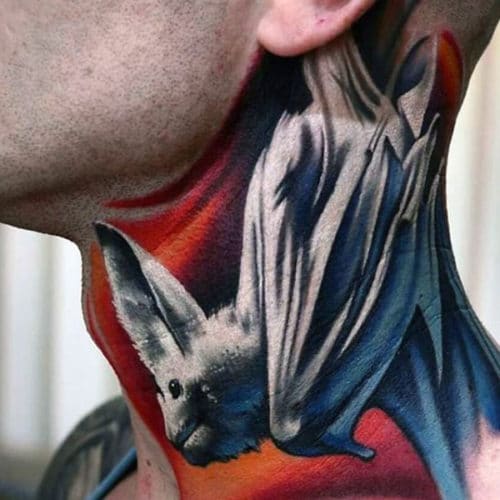 Cool Side Neck Tattoos For Guys