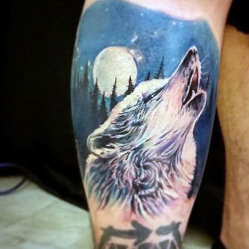 Beautiful Wolf Tattoo Designs For Guys