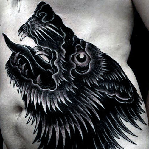 Tribal Wolf Tattoo Designs