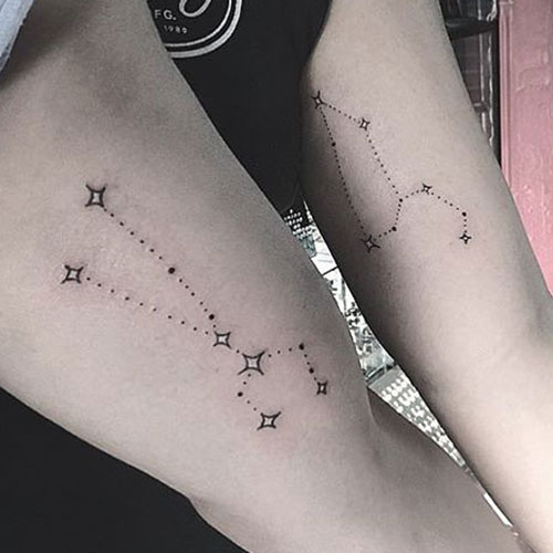 Cool Matching Constellation Tattoos