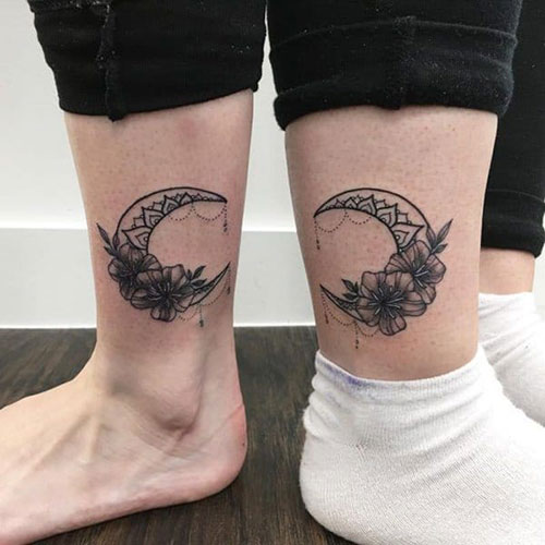 Sister Ankle Tattoo Designs