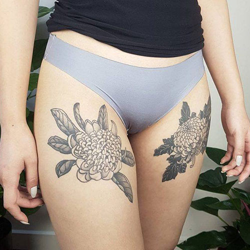 Women's Upper Thigh Tattoos