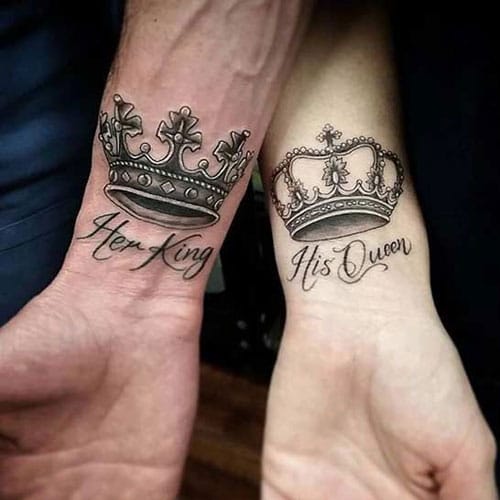 45 Best King and Queen Tattoos