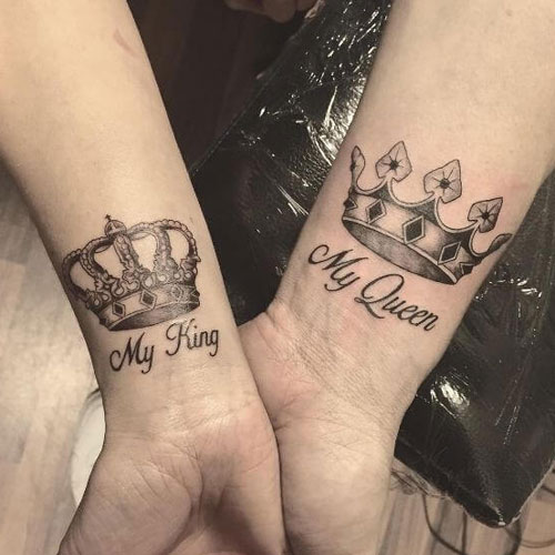 My King, My Queen Tattoos