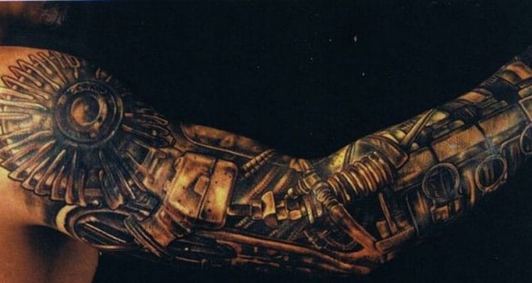 51 Best Biomechanical Tattoos For Men