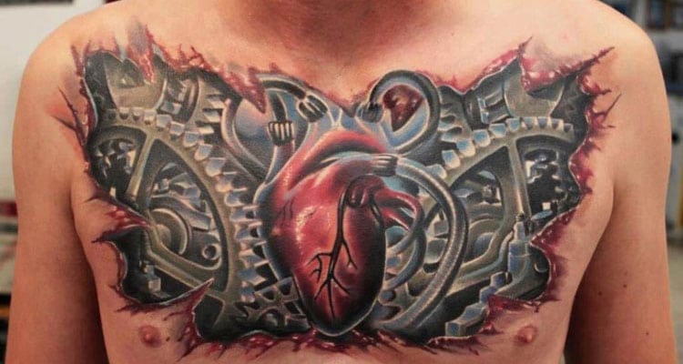 Biomechanical Tattoos For Men