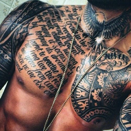 Hot Men's Chest Tattoo