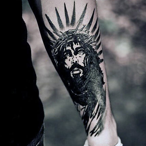 Best Forearm Tattoos For Guys - Christian Jesus