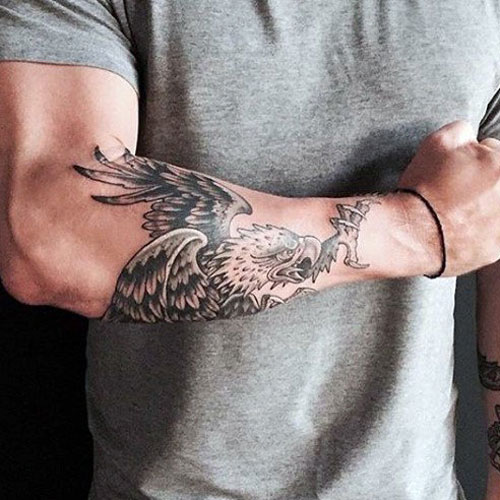 Bird Tattoo on Forearm