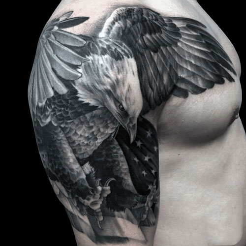 Eagle Art on Arm