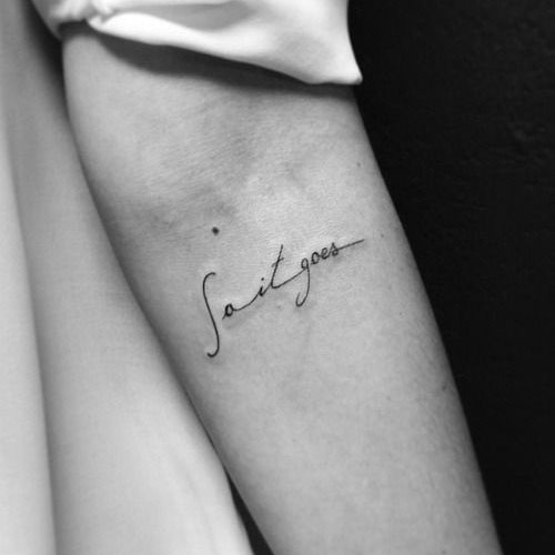 Small Quote Tattoos For Women