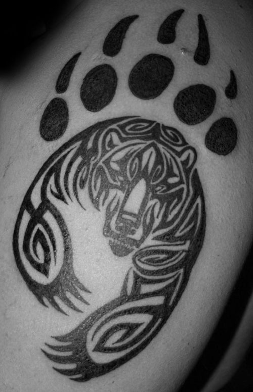 Bear Tribal Tattoo
