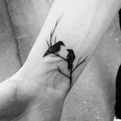 Bird Tattoo on Wrist