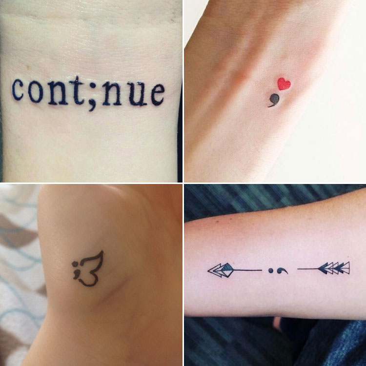 75 Meaningful Semicolon Tattoos