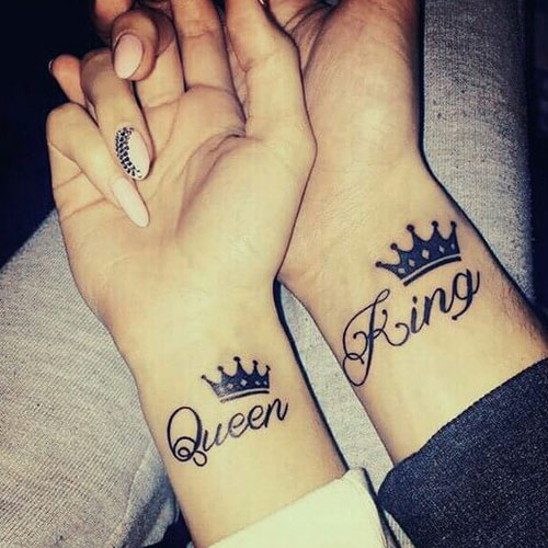 King and Queen Tattoo Ideas For Men