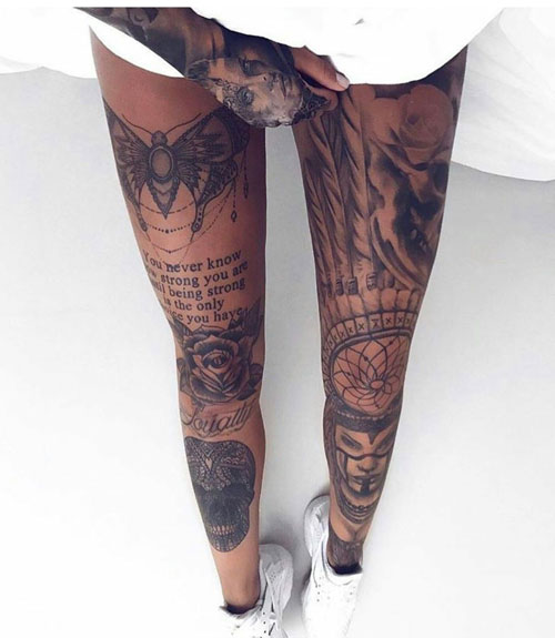 Leg Tattoos For Women